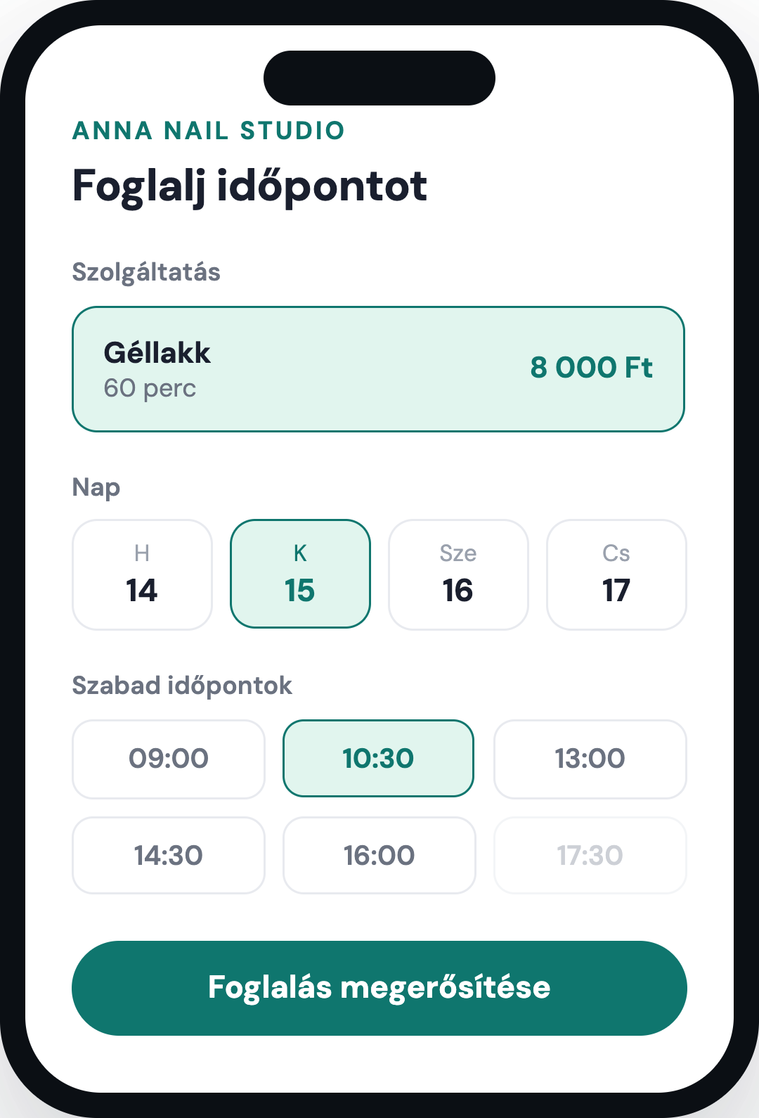 Online időpontfoglalás egyszerűen